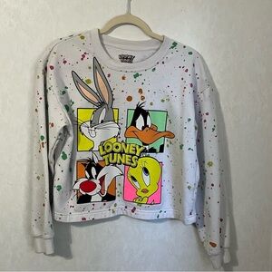 Warner Bros. Looney Tunes Sweatshirt Bugs Daffy Tweety Sylvester Multi Colored